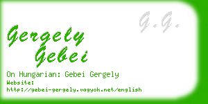 gergely gebei business card